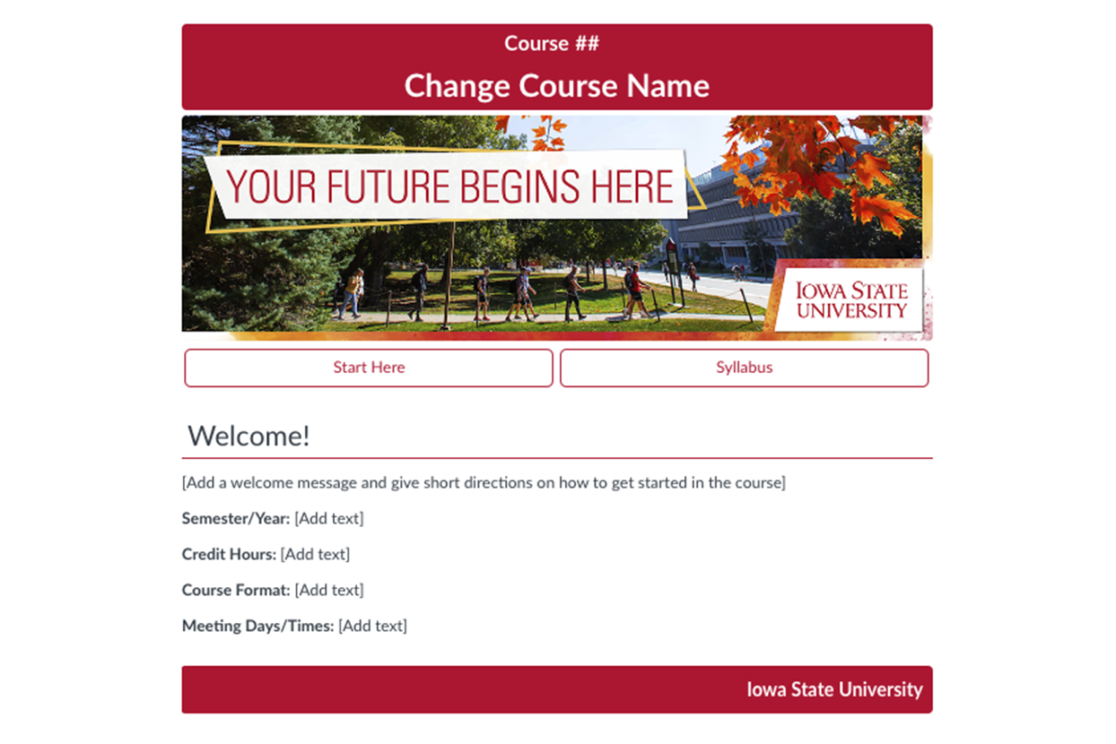 isu course template